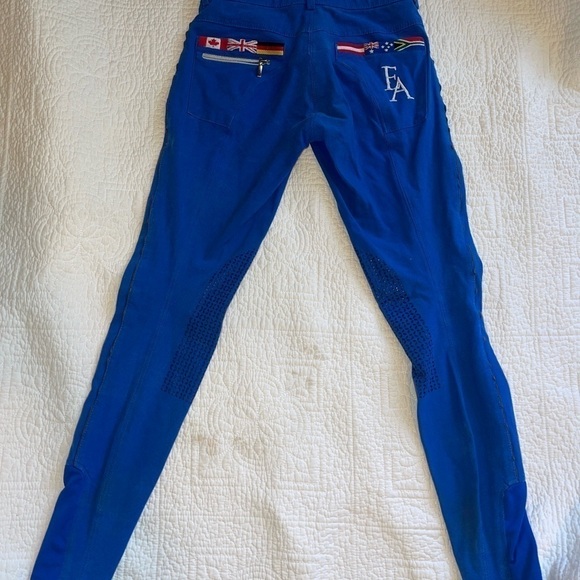 Rider wear breeches blue with flags - Picture 4 of 7